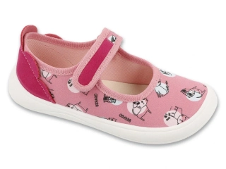 Dívčí barefoot bačkory Befado 143XY003 - kočky