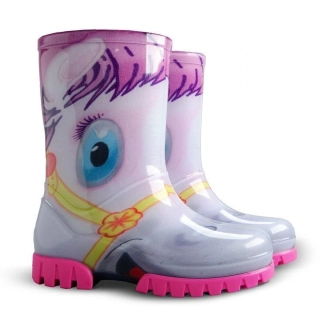 Dívčí holínky Demar Twister Print - koník pony
